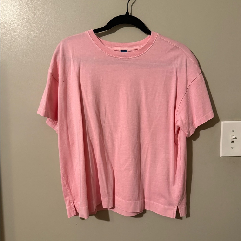 Old Navy Light Pink Women's Short Sleeve Tee